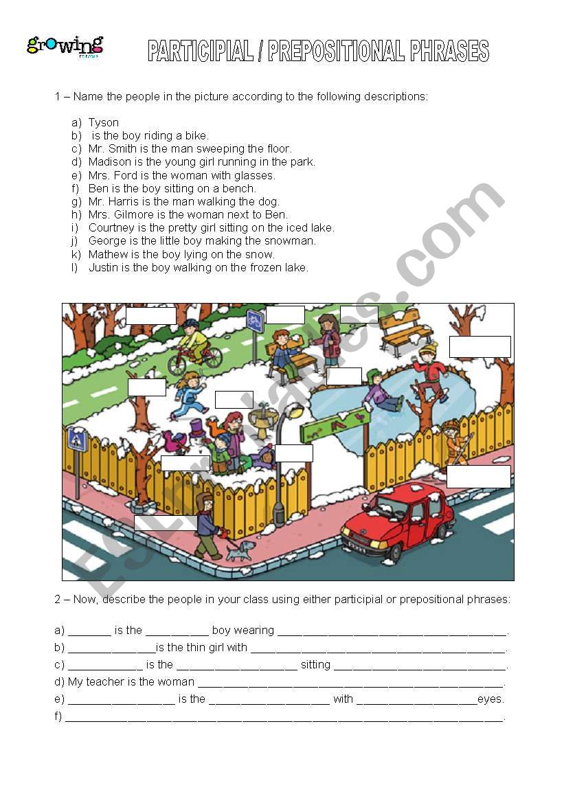 participial-prepositional-phrase-esl-worksheet-by-laura-venturini