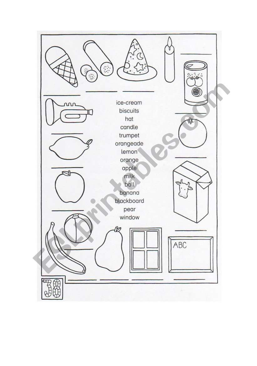 basic_vocabulary_food worksheet