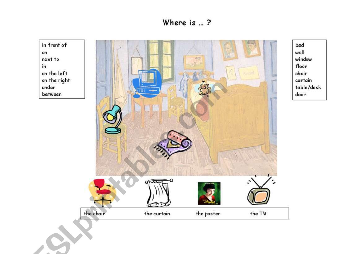 Where is...? PART 2 worksheet