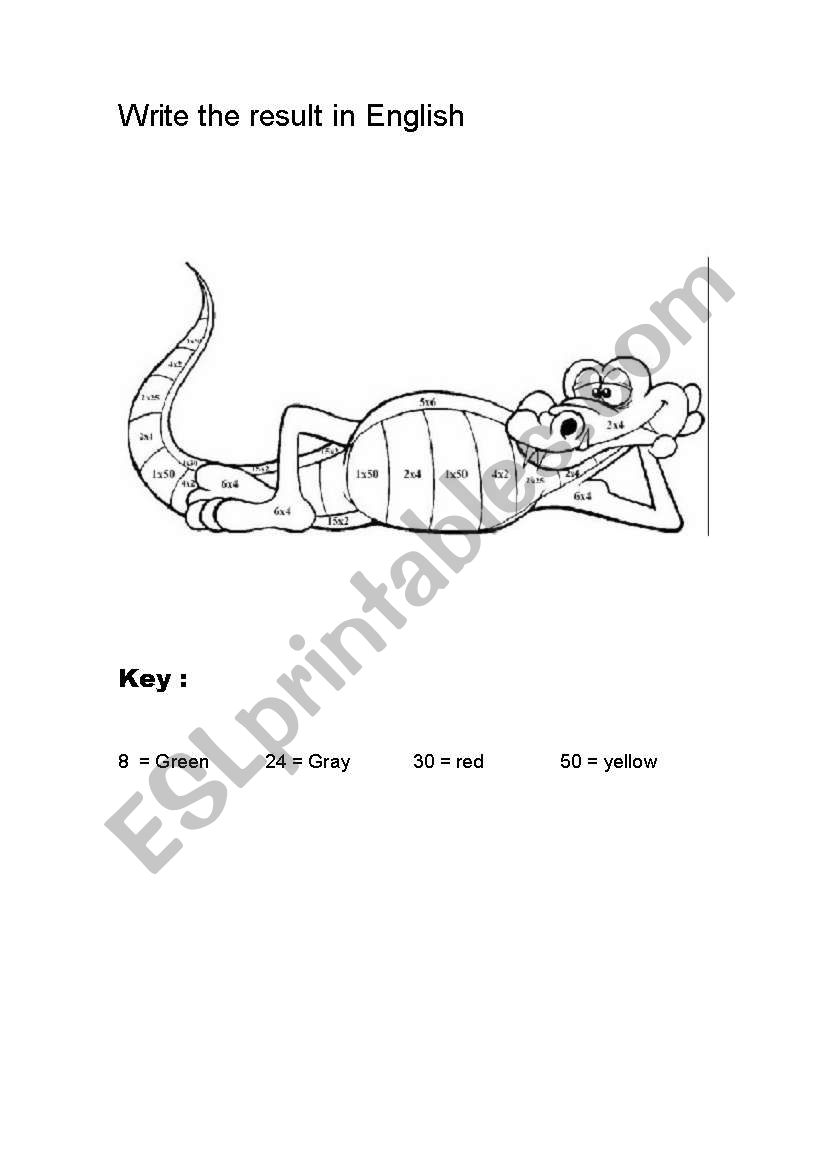 Alligator worksheet