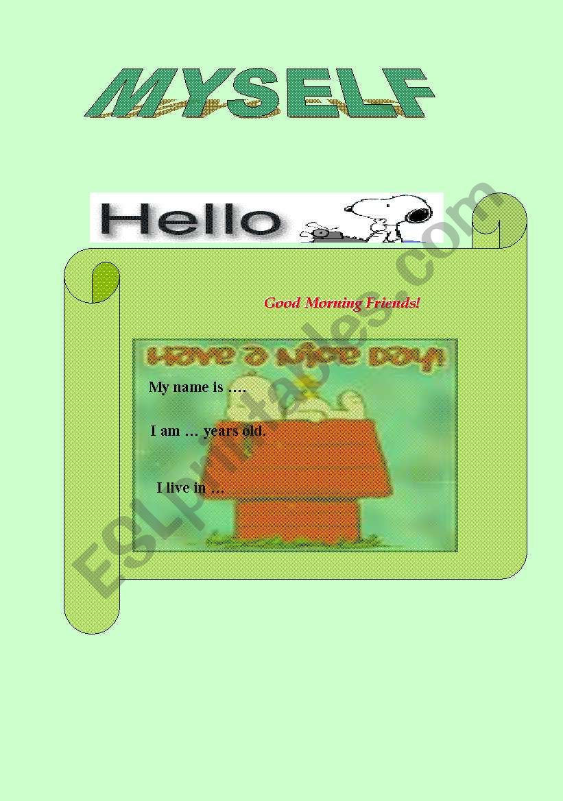 My presentation  worksheet