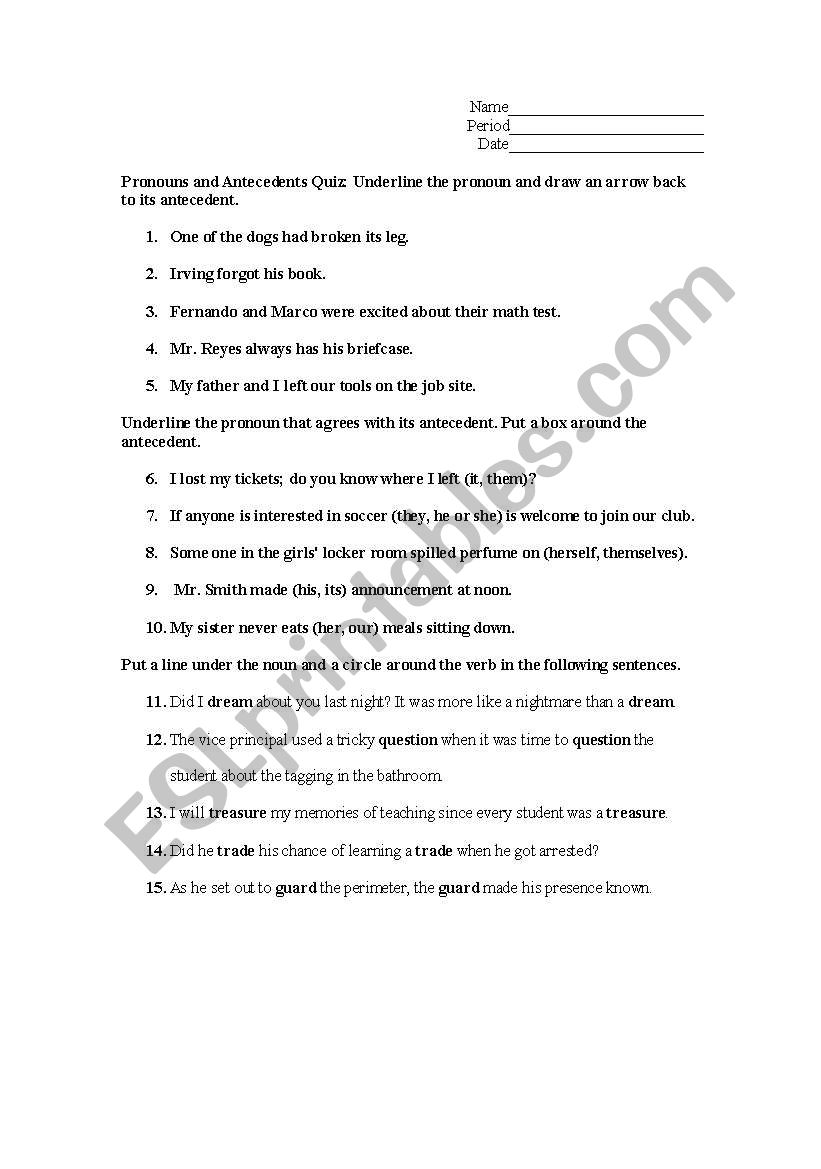 pronoun-and-antecedent-worksheet