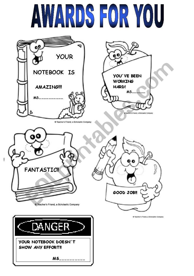 awards worksheet awards worksheet