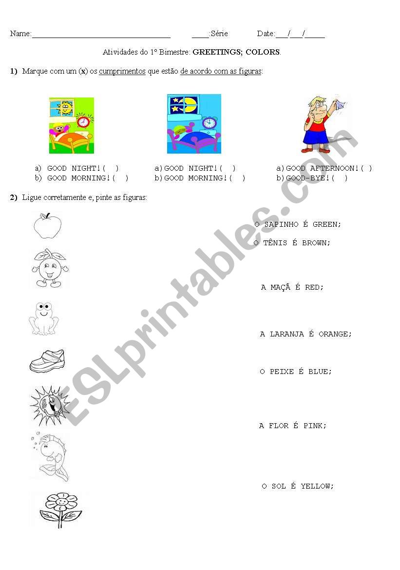 Exercises worksheet