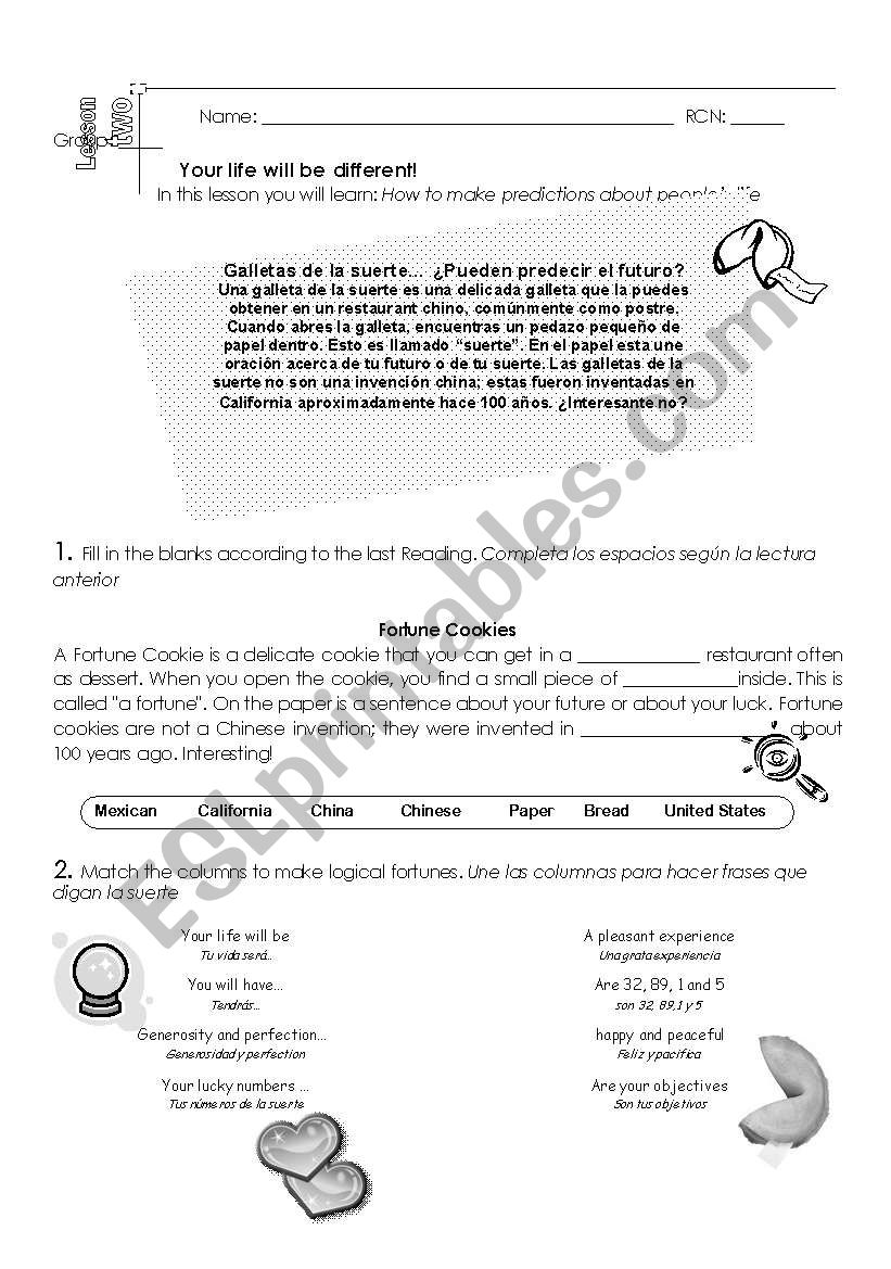 future simple worksheet