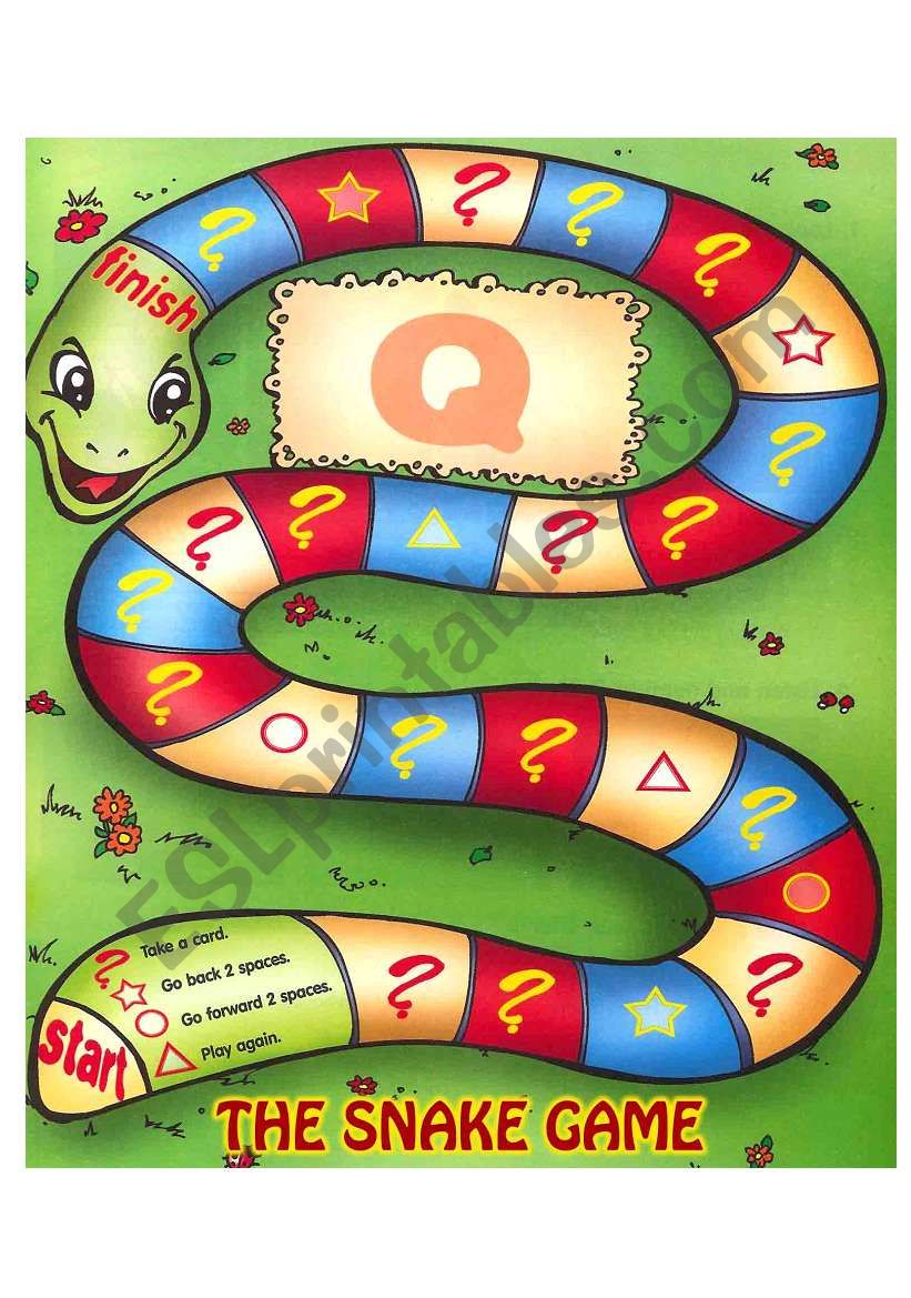 THE SNAKE GAME worksheet