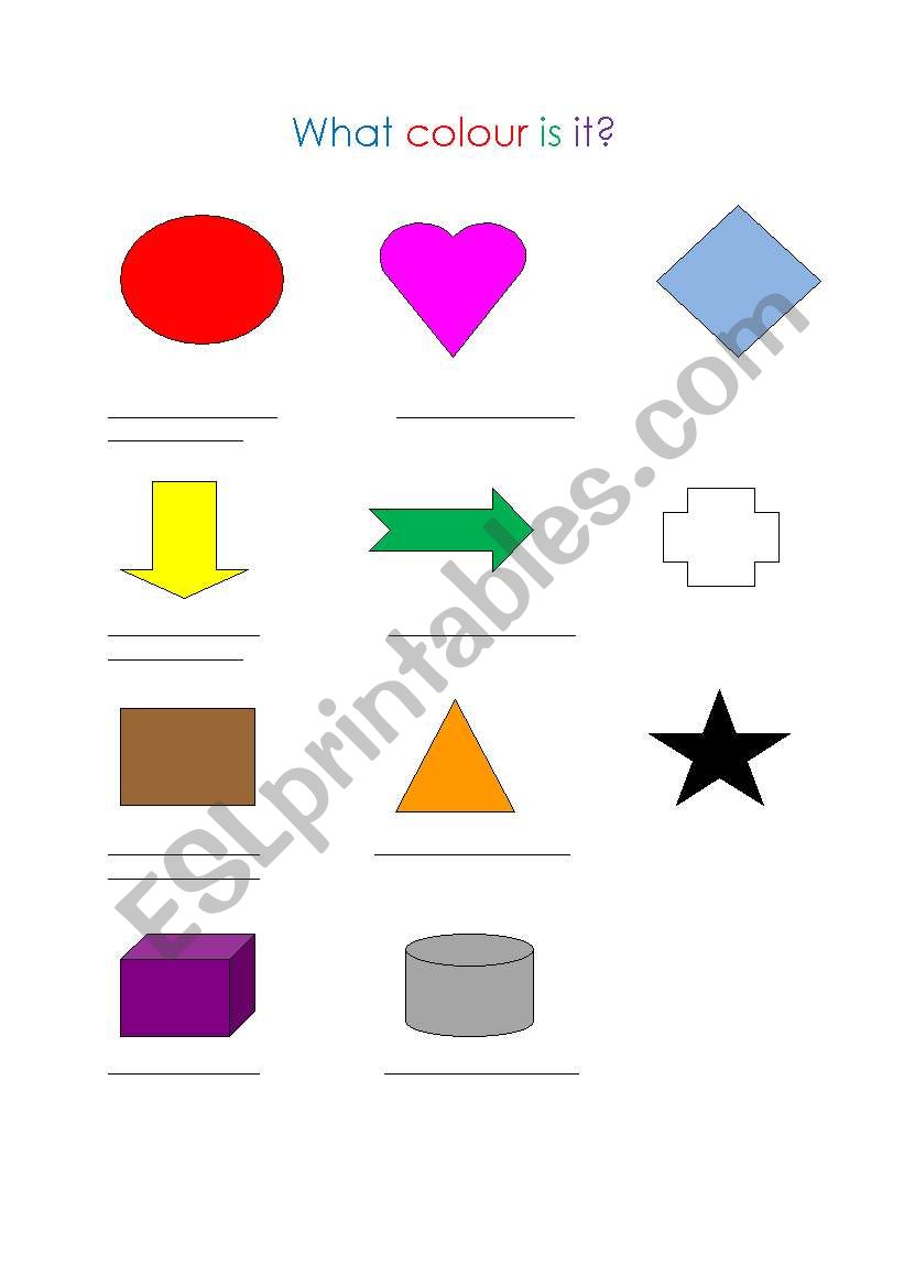 What colour is it? worksheet