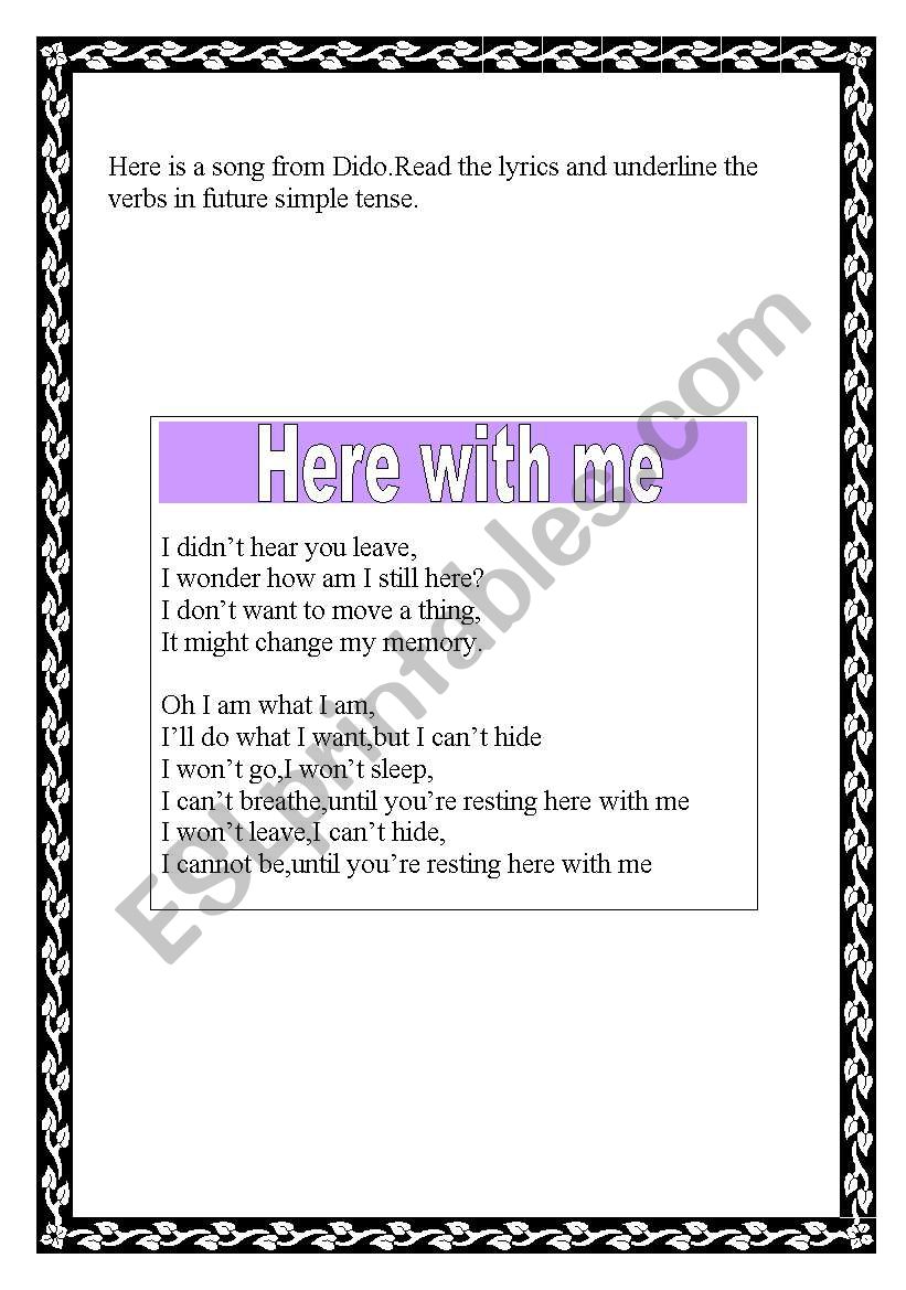 future tense worksheet