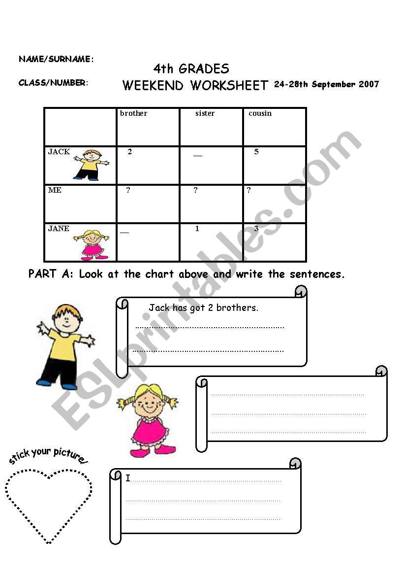 amusing 3rd - 4th grades worksheet :)