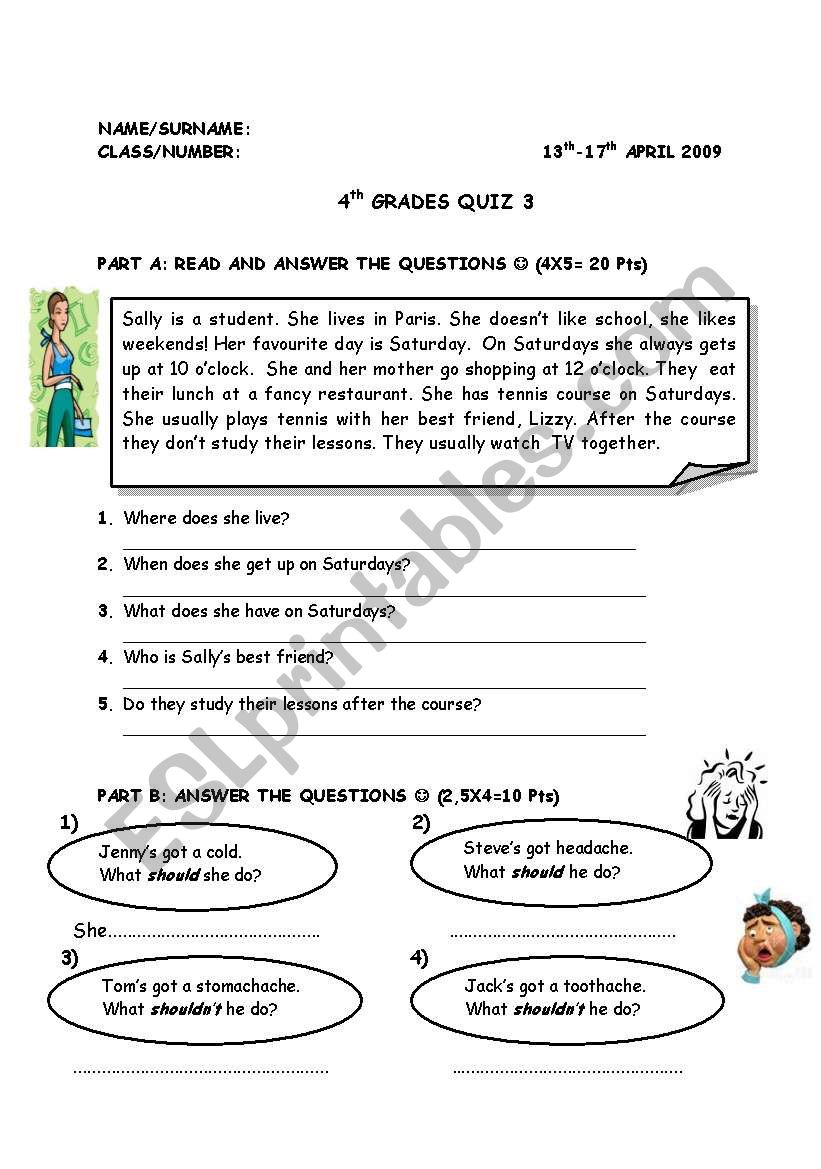 Another 4th grades quiz :) (includes a lot of grammar topics)