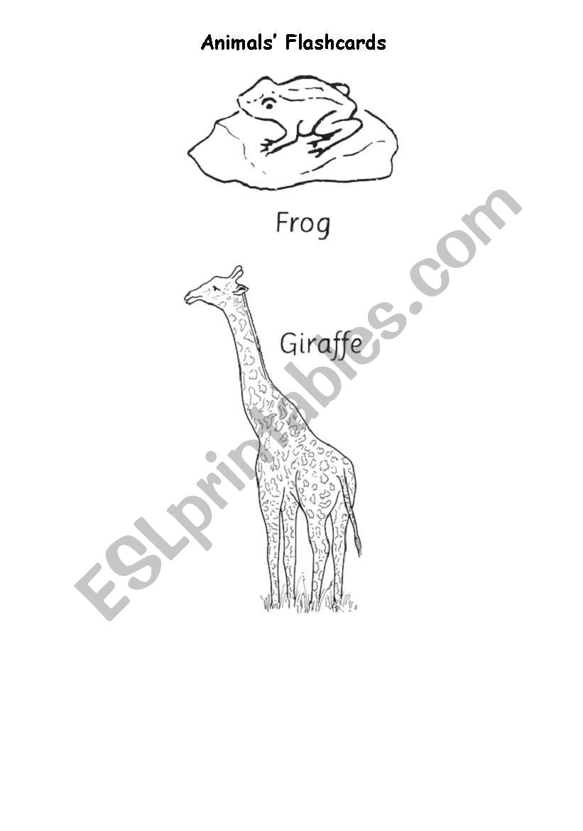 Animals Flashcards (II) worksheet