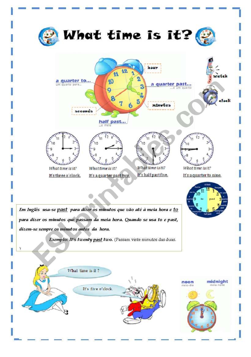 What time is it? worksheet