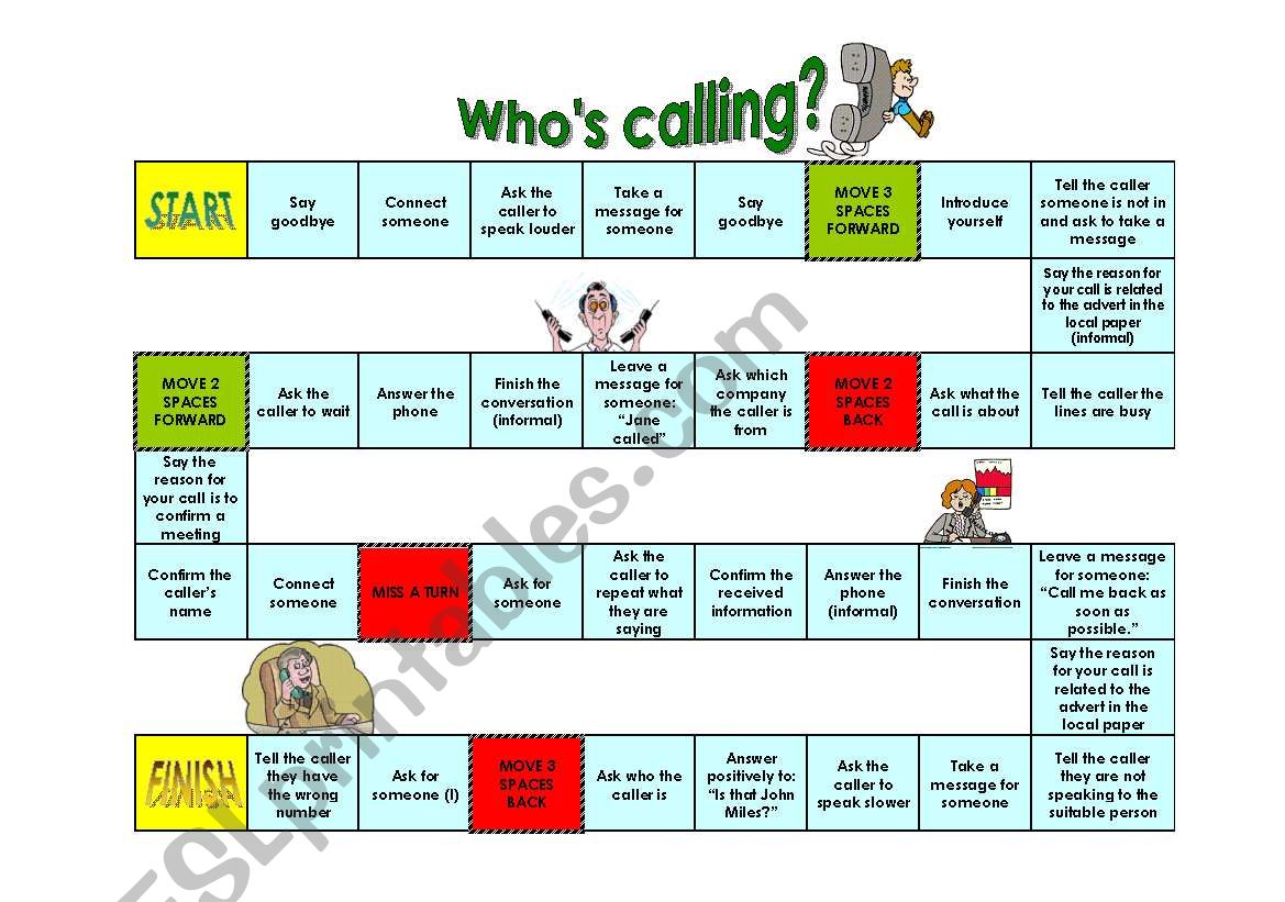Telephone game worksheet