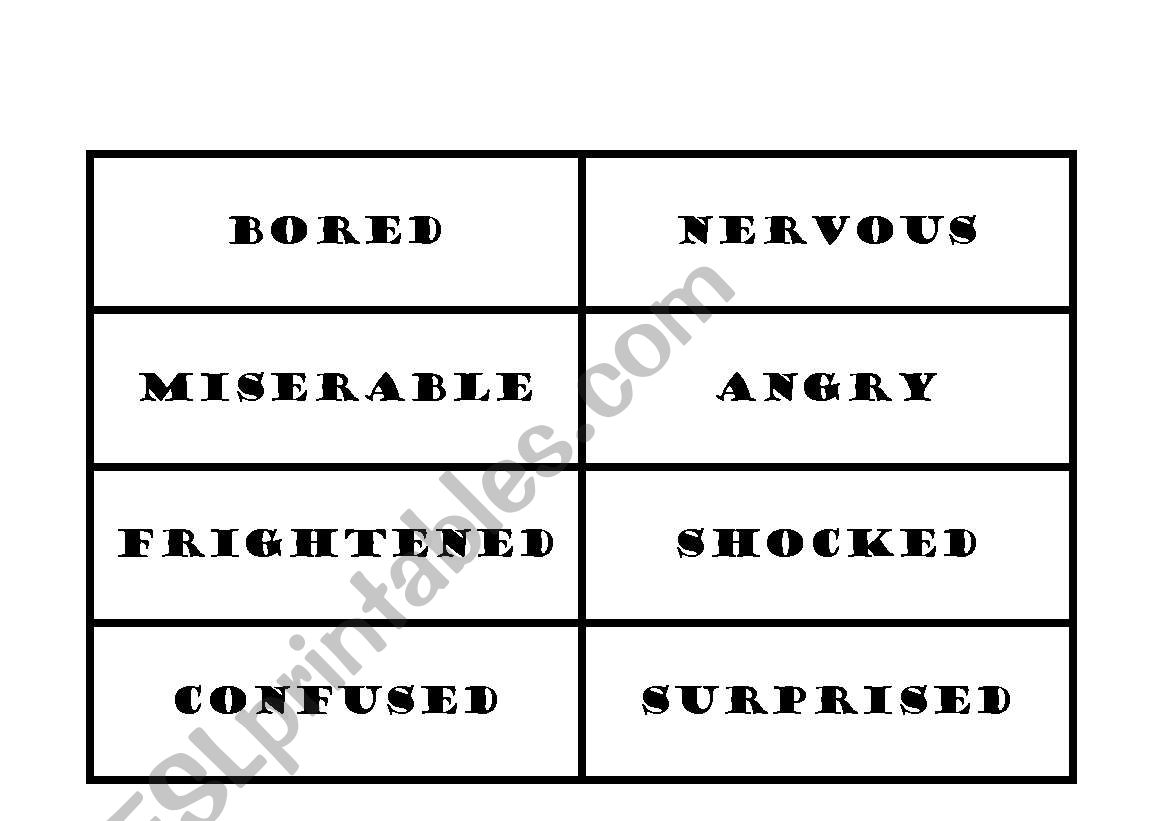 emotions tags worksheet