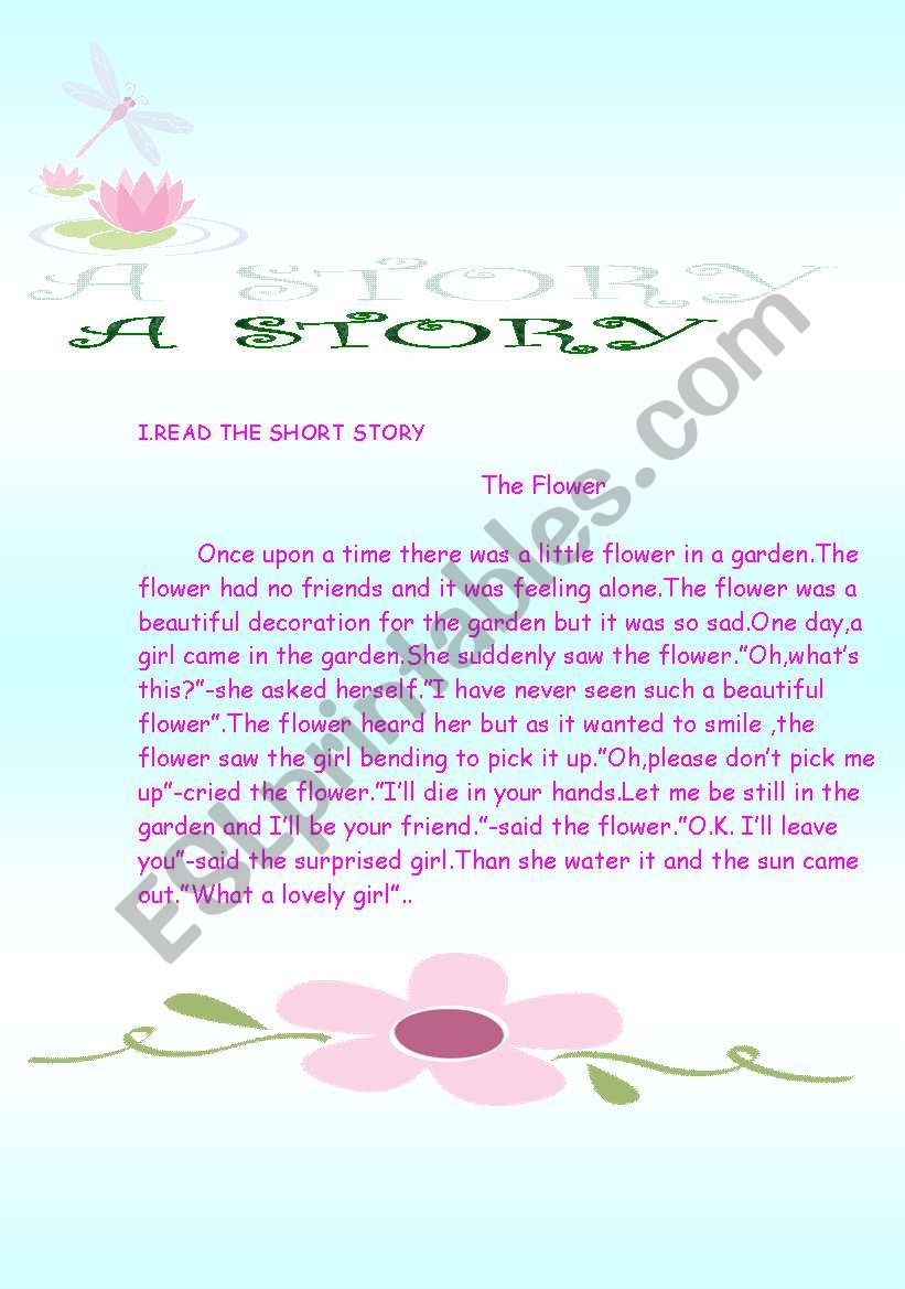 The flower worksheet