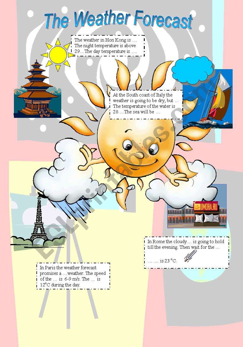 The Weather Forecast worksheet