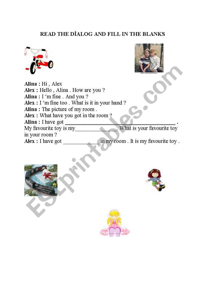 TOYS worksheet