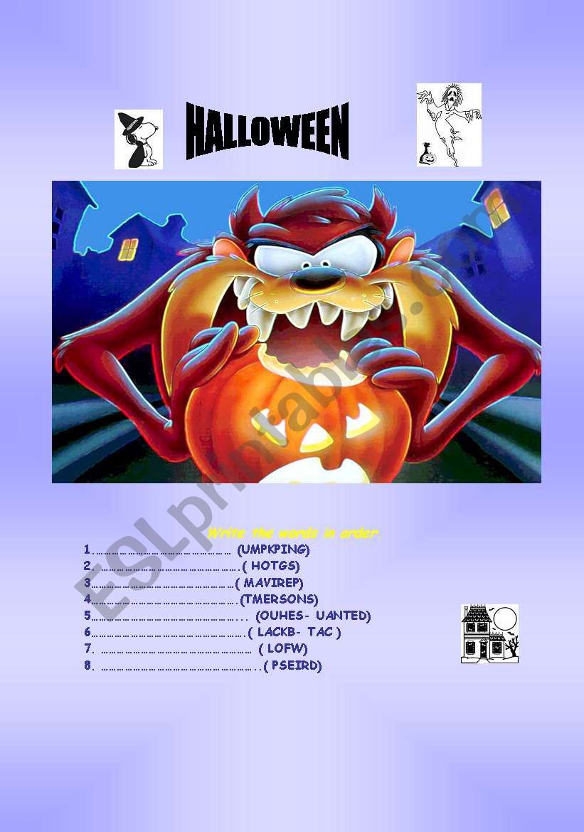 Halloween! worksheet