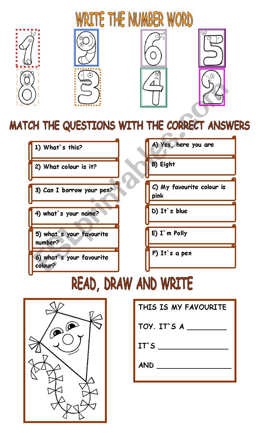 REVISION worksheet