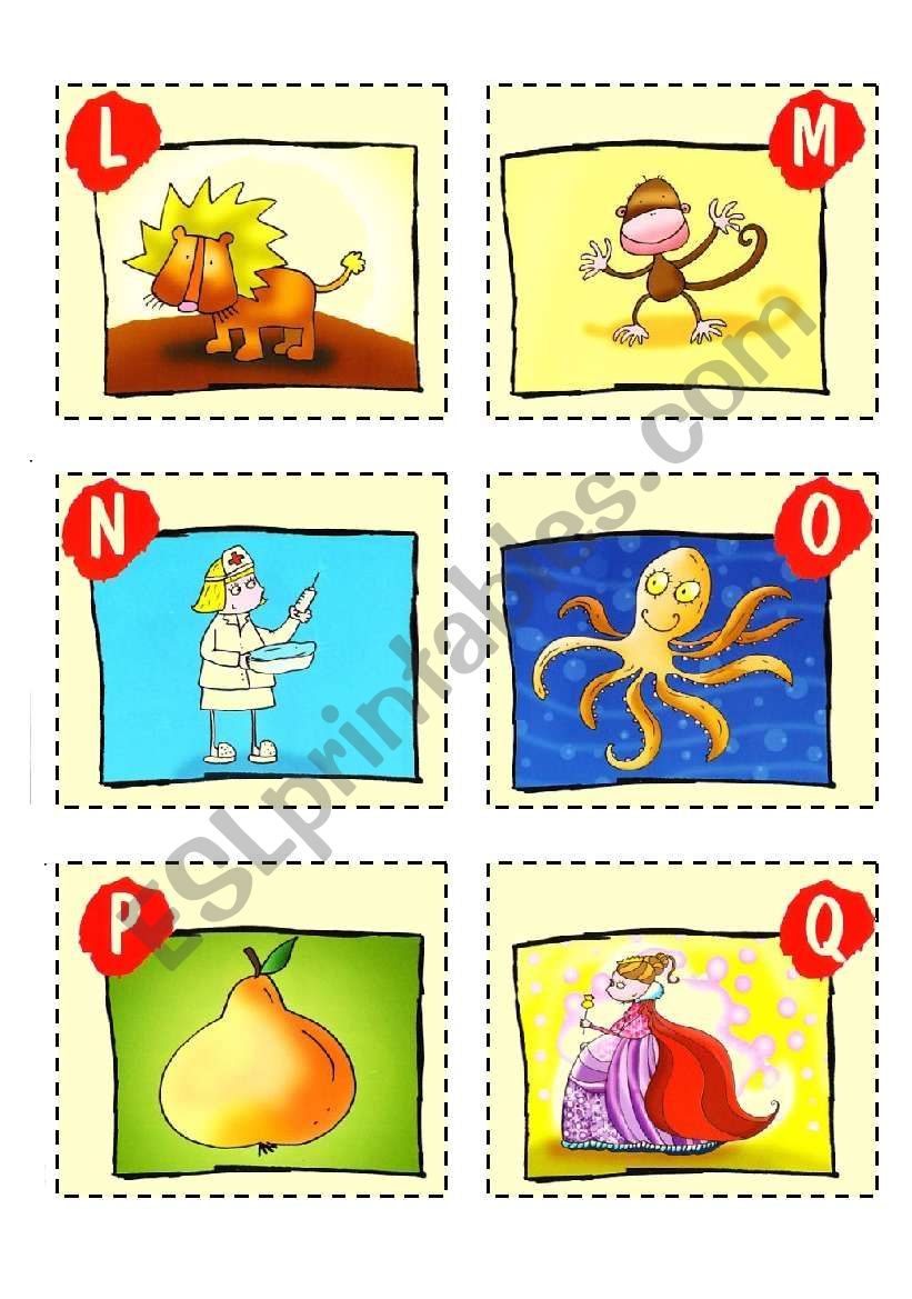 ABC CARDS + GAMES - 2/3 worksheet