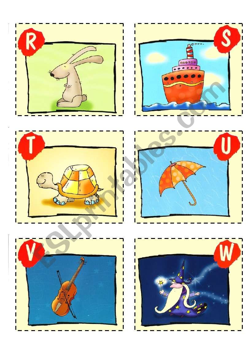 ABC CARDS + GAMES - 3/3 worksheet