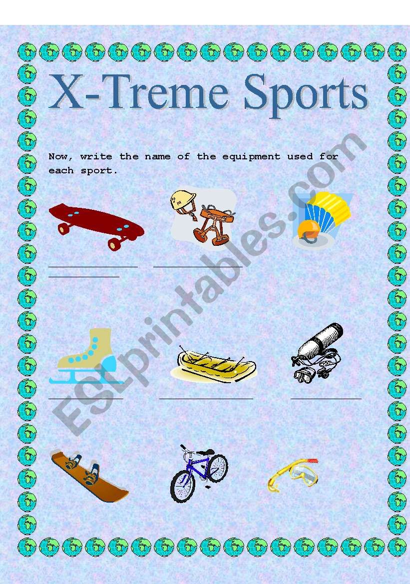 Extreme Sports (2) worksheet