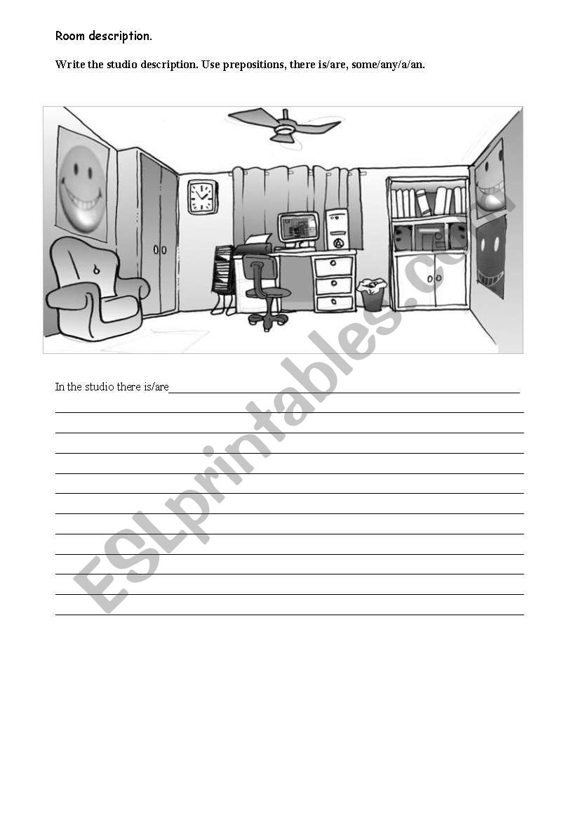 Room description worksheet