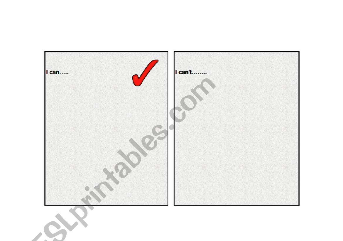 Can and Cant (for ability) PART 1