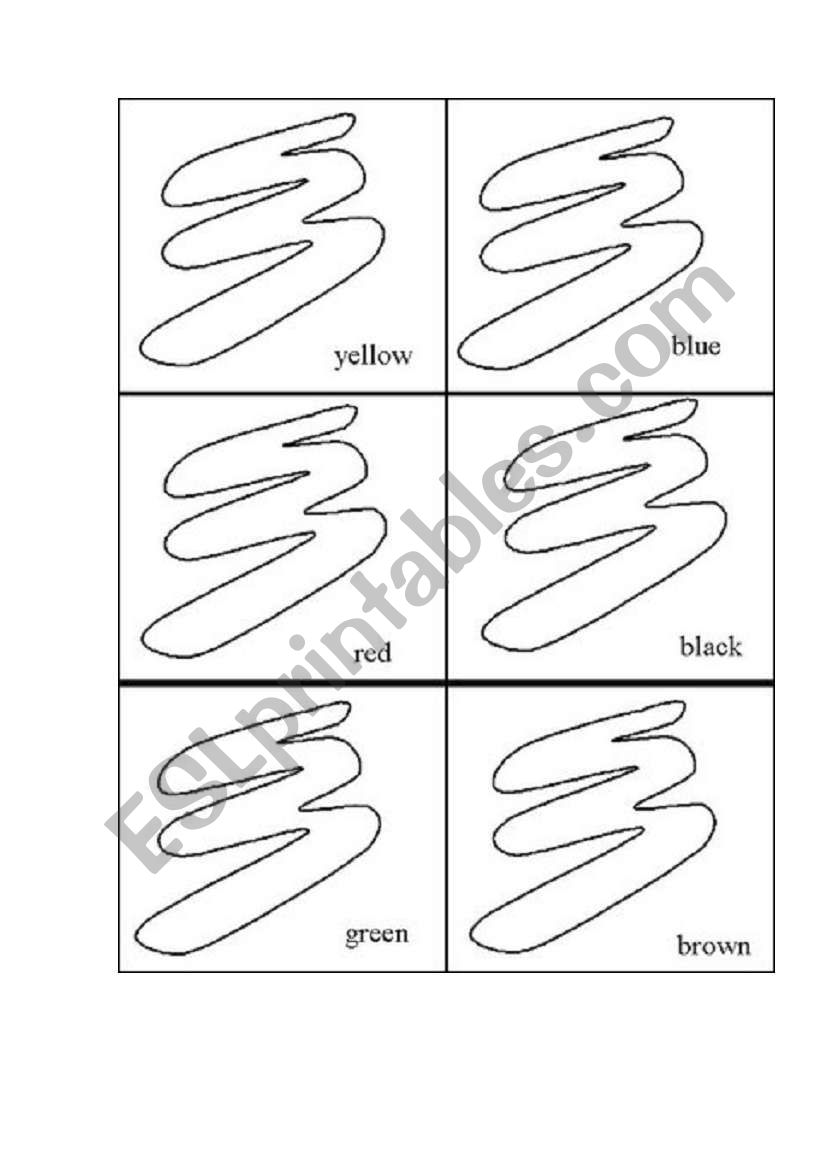 Colors worksheet