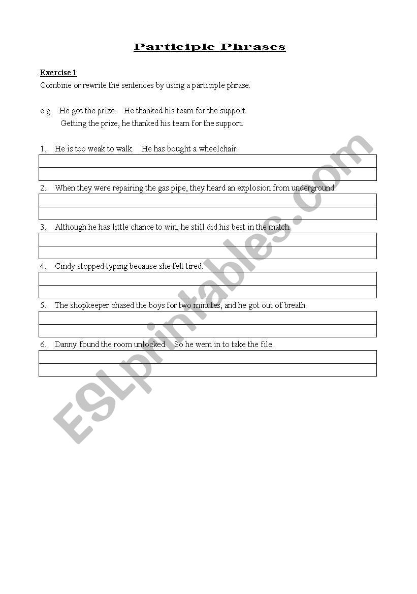 participle-phrases-worksheet