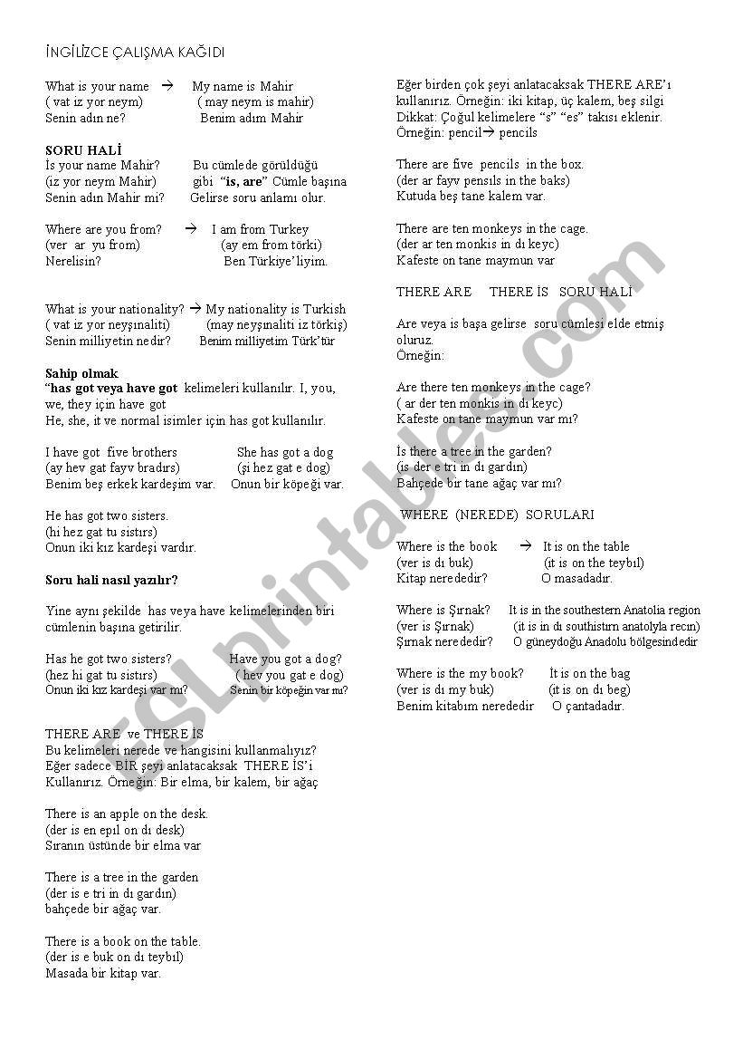 5th grade worksheet