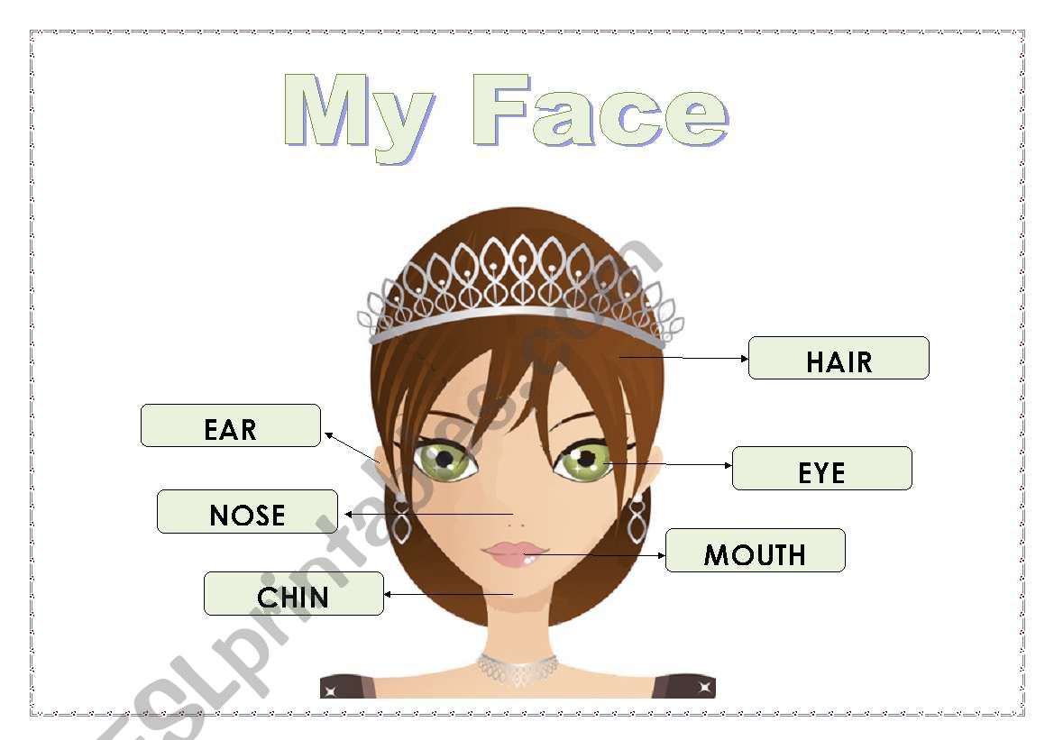 My Face worksheet