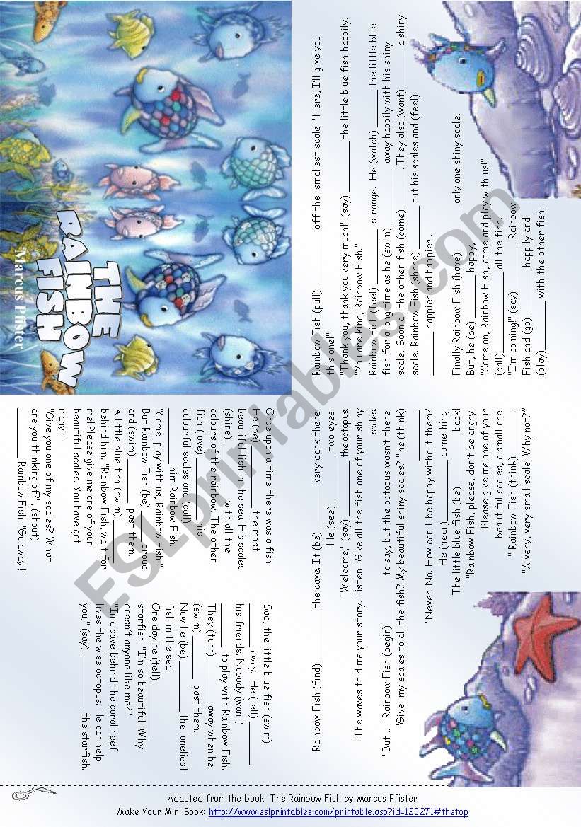 The Rainbow Fish (Story mini Book)