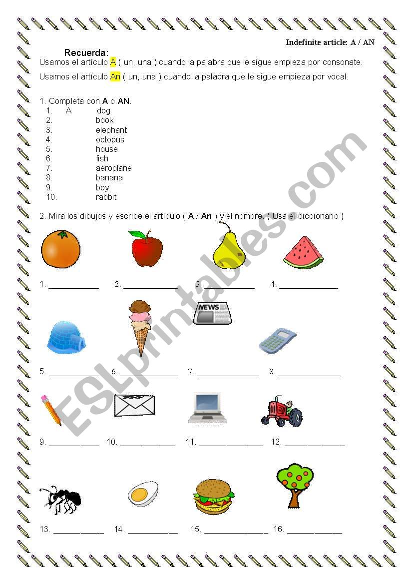 indefinite-article-esl-worksheet-by-bjones