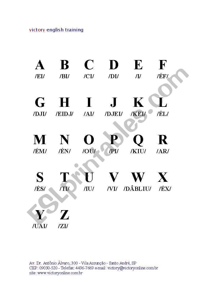 ABC worksheet