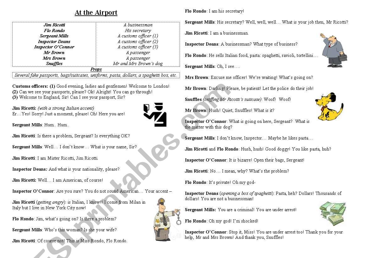 Drama Club: letÂ´s act! worksheet