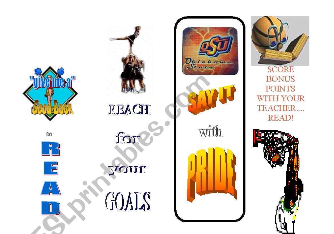 bookmarks worksheet