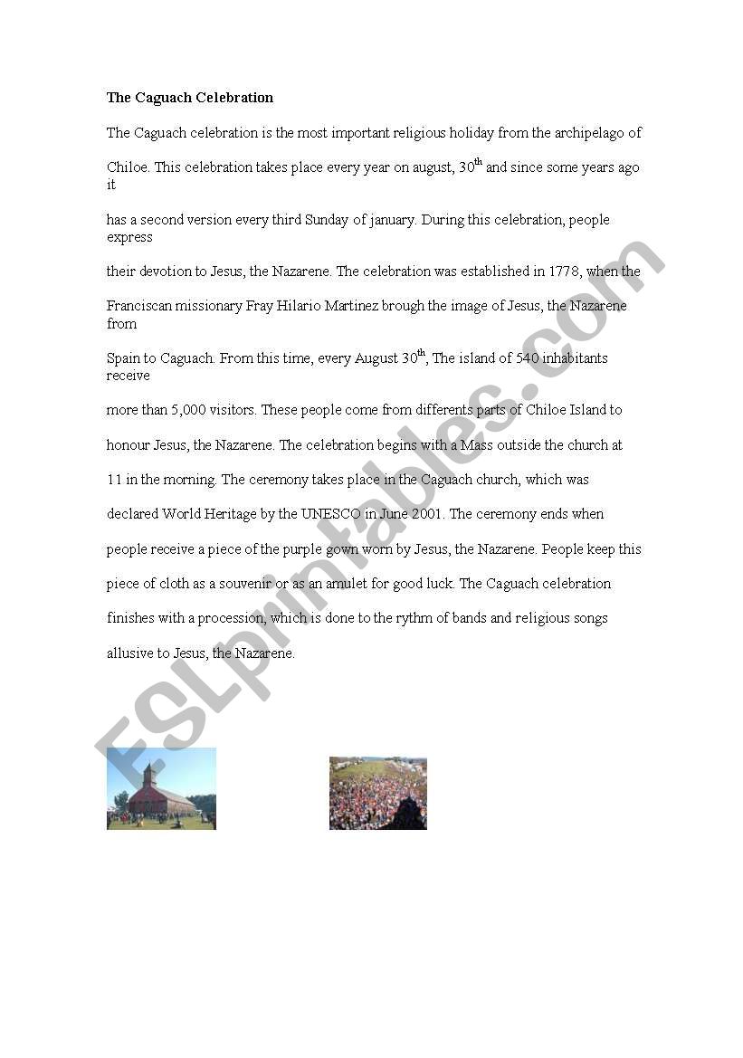reading comprehansion text worksheet