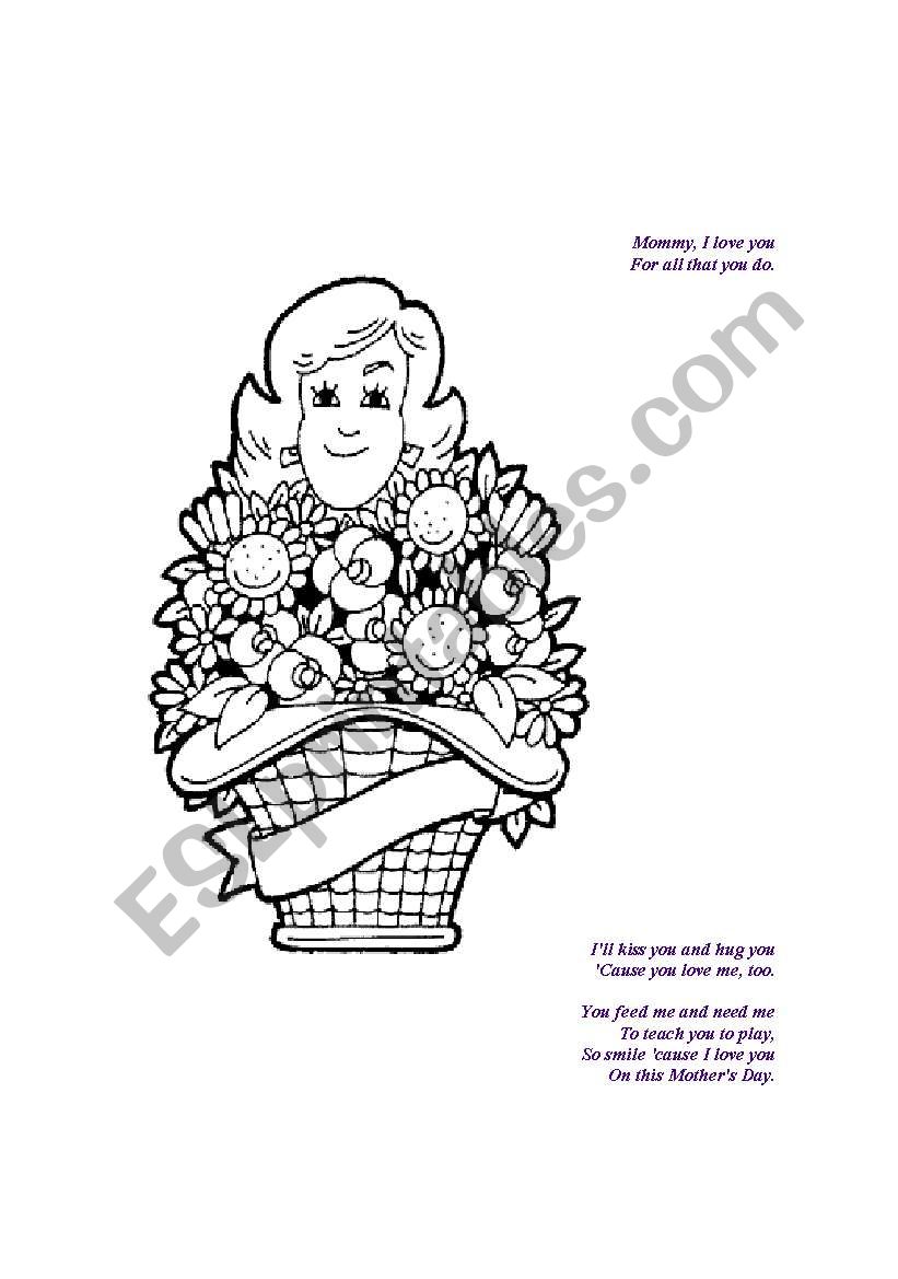 mothers day worksheet