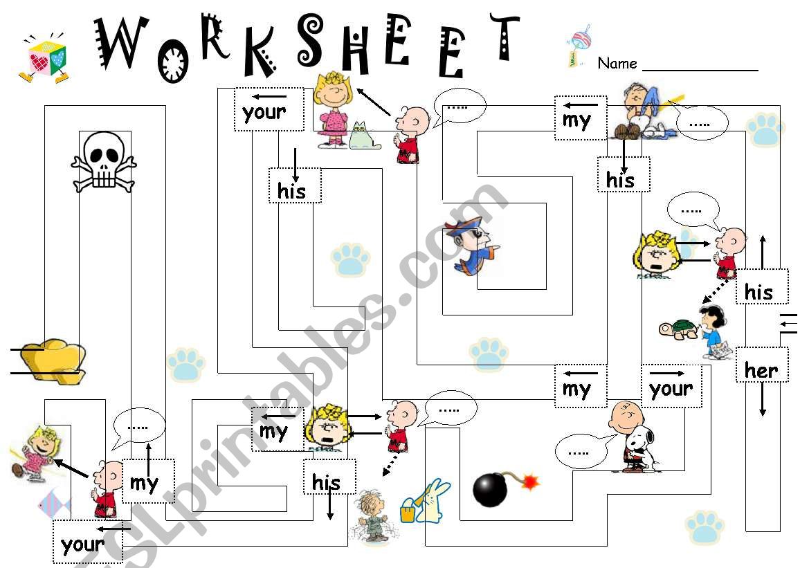 Possessives 2 worksheet