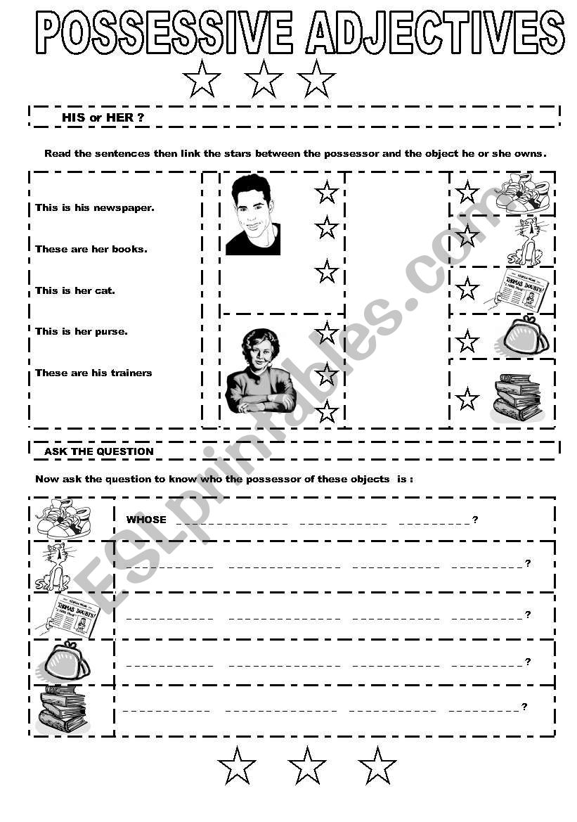 Possessive adjectives B&W part 2