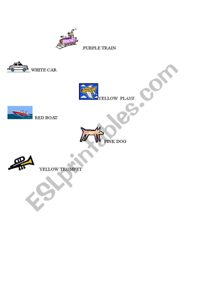 colores worksheet