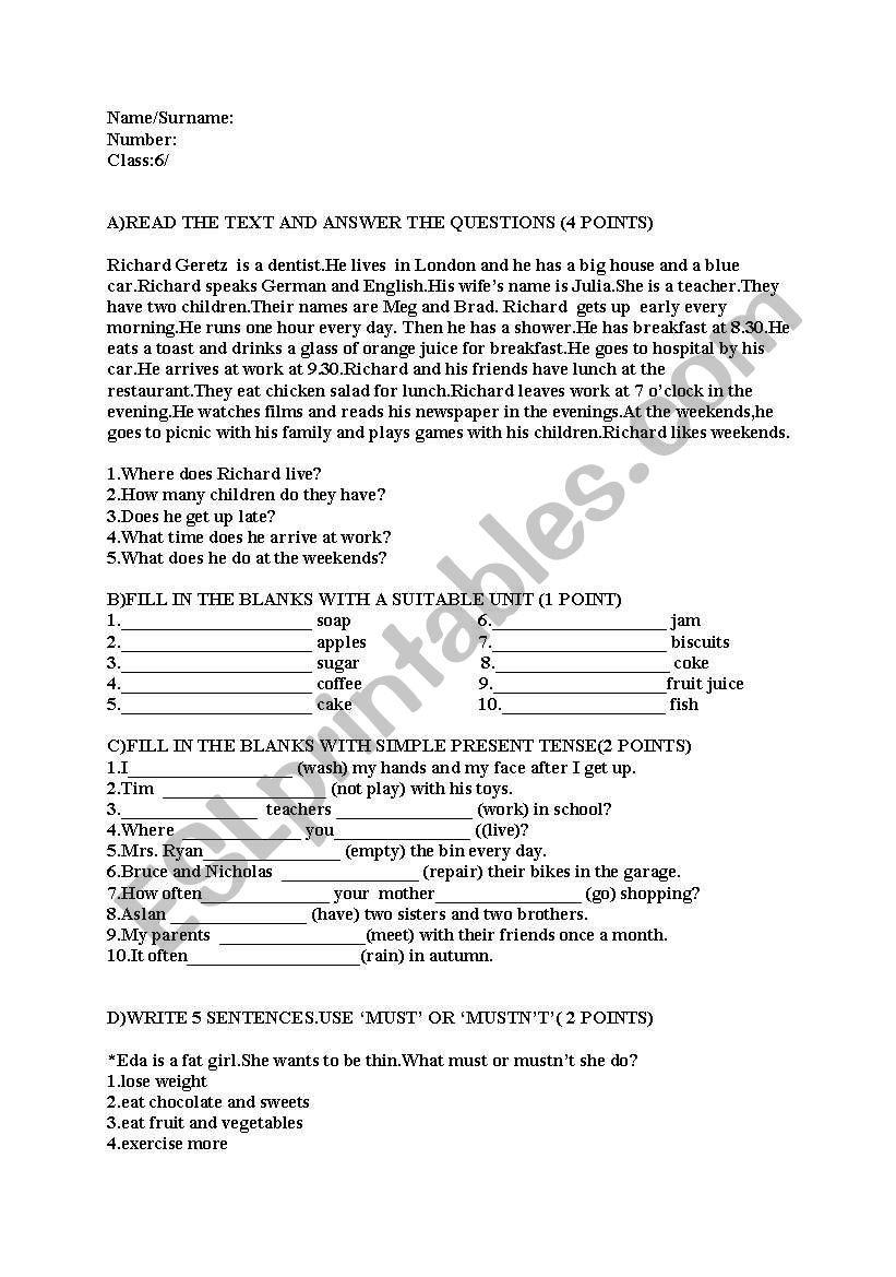 present tense present cont. tense