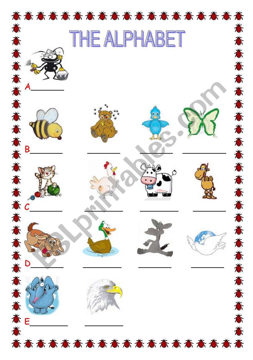 THE ALPHABET1 worksheet