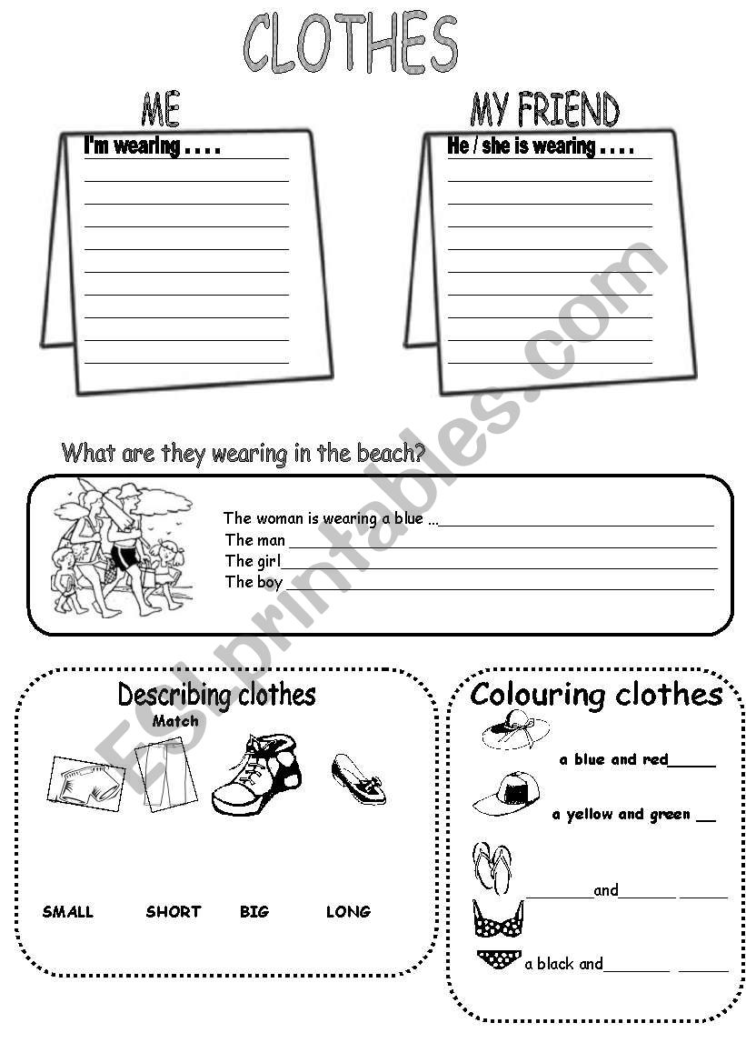 CLOTHES worksheet