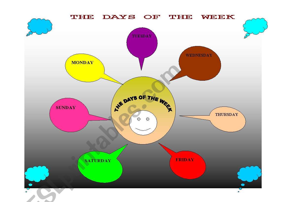  the days of the week worksheet