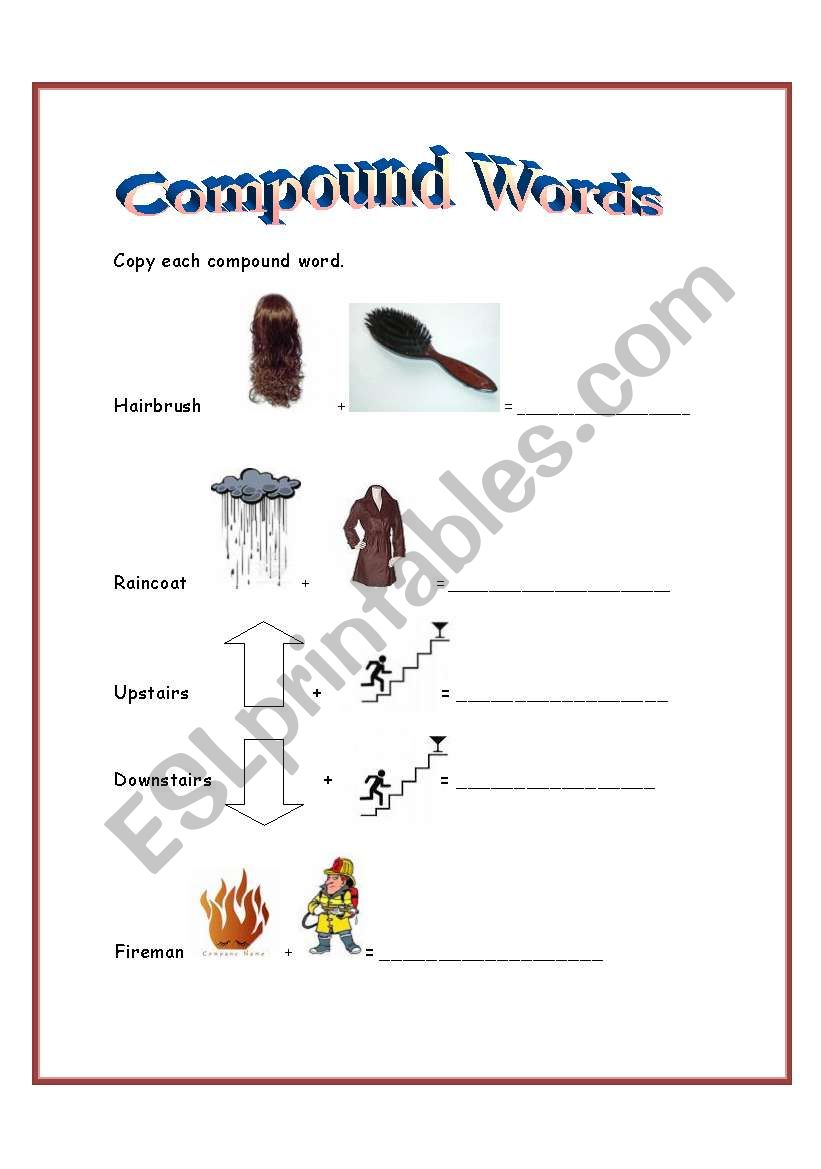 Compound Words worksheet