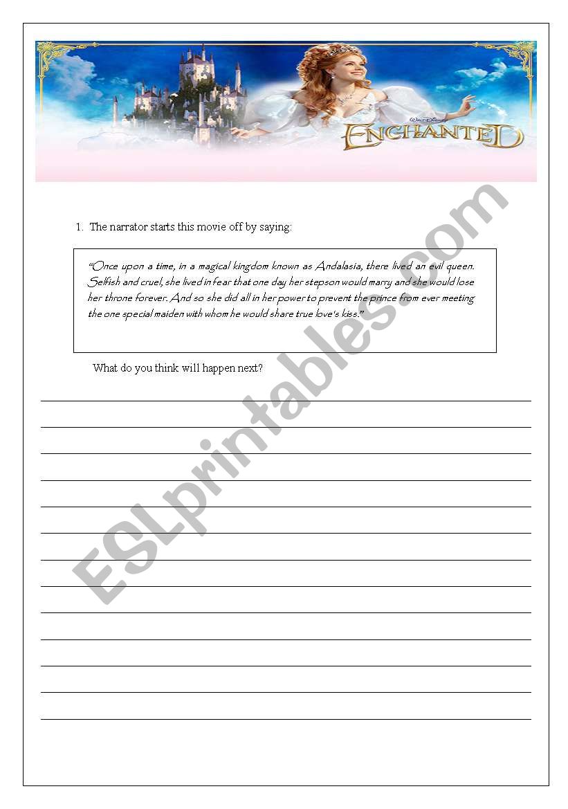Narrative Study using film ENCHANTED