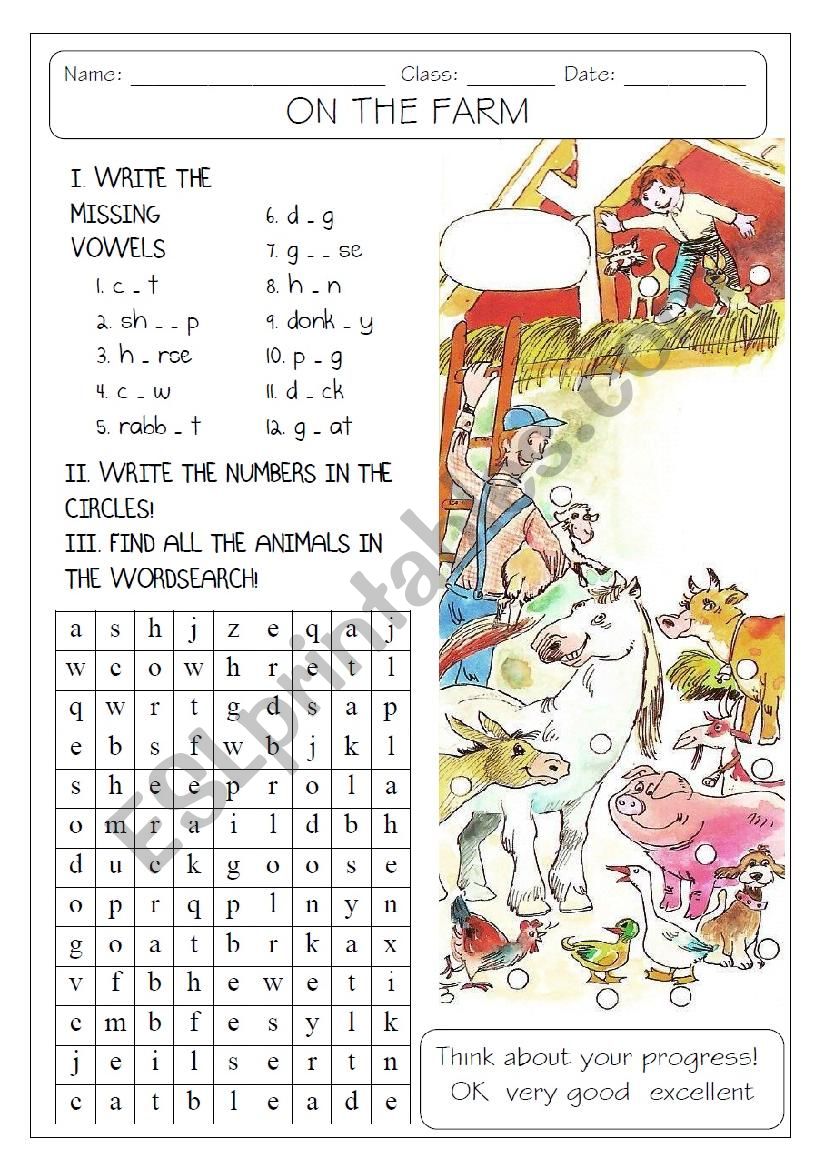 DOMESTIC ANIMALS worksheet