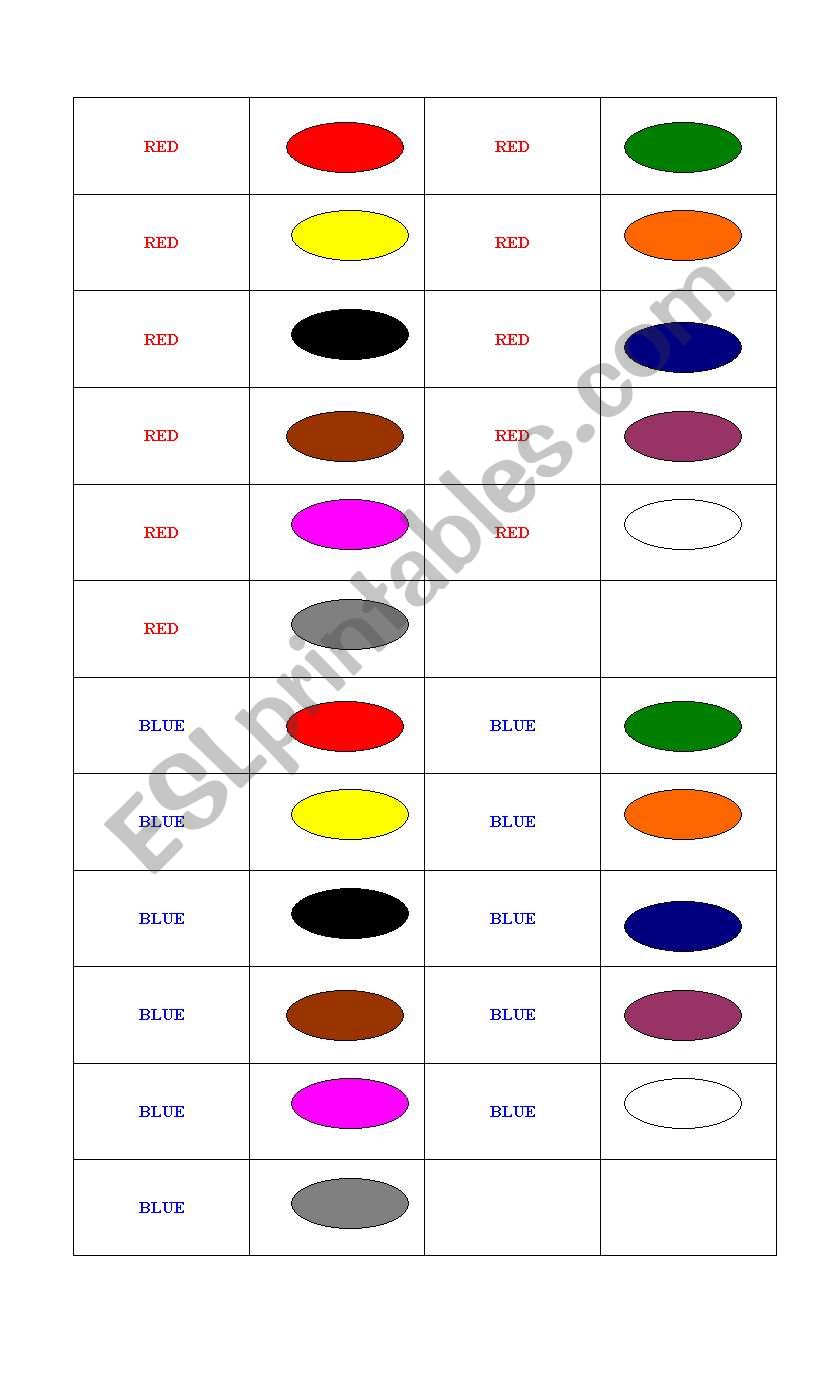 COLOURS DOMINOES worksheet